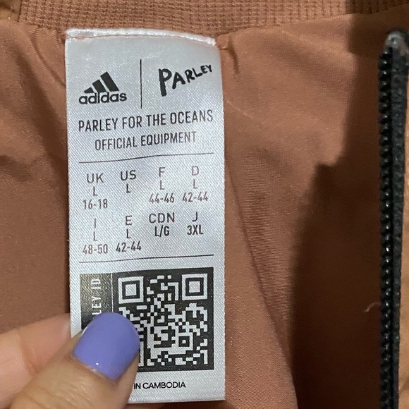 Adidas Parley Lightweight Full Zip Jacket size large - Picture 5 of 11